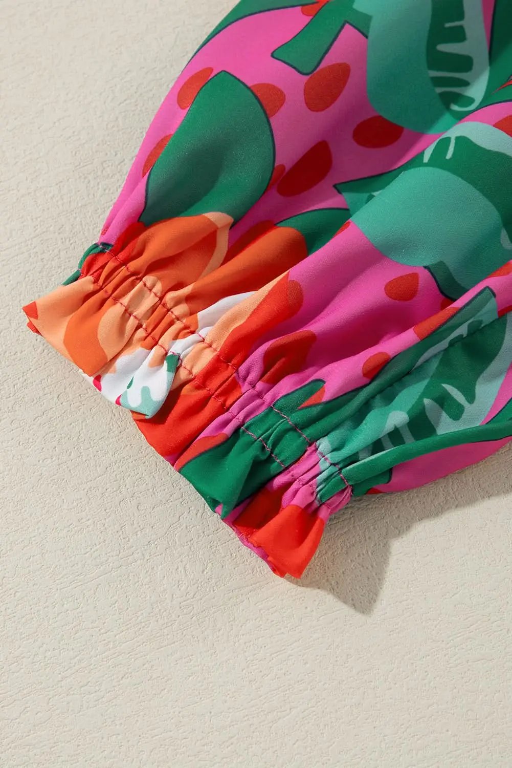 Plus size floral ruffle blouse - Love Salve